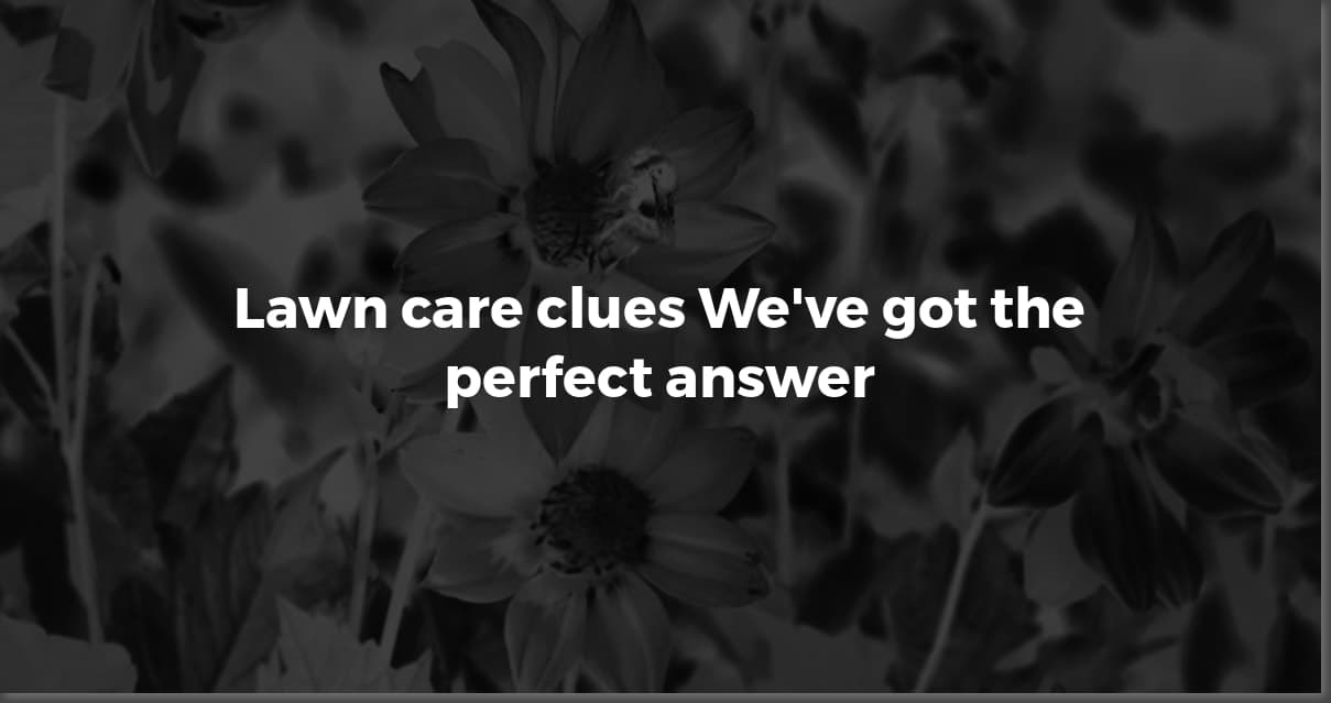 Lawn Care Tool Crossword Clue Got You Stumped? Here's Your Solution (and Expert Tips!)