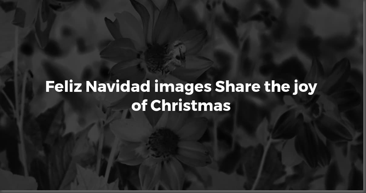 Feliz Navidad Images: Share the Spanish Christmas Spirit!