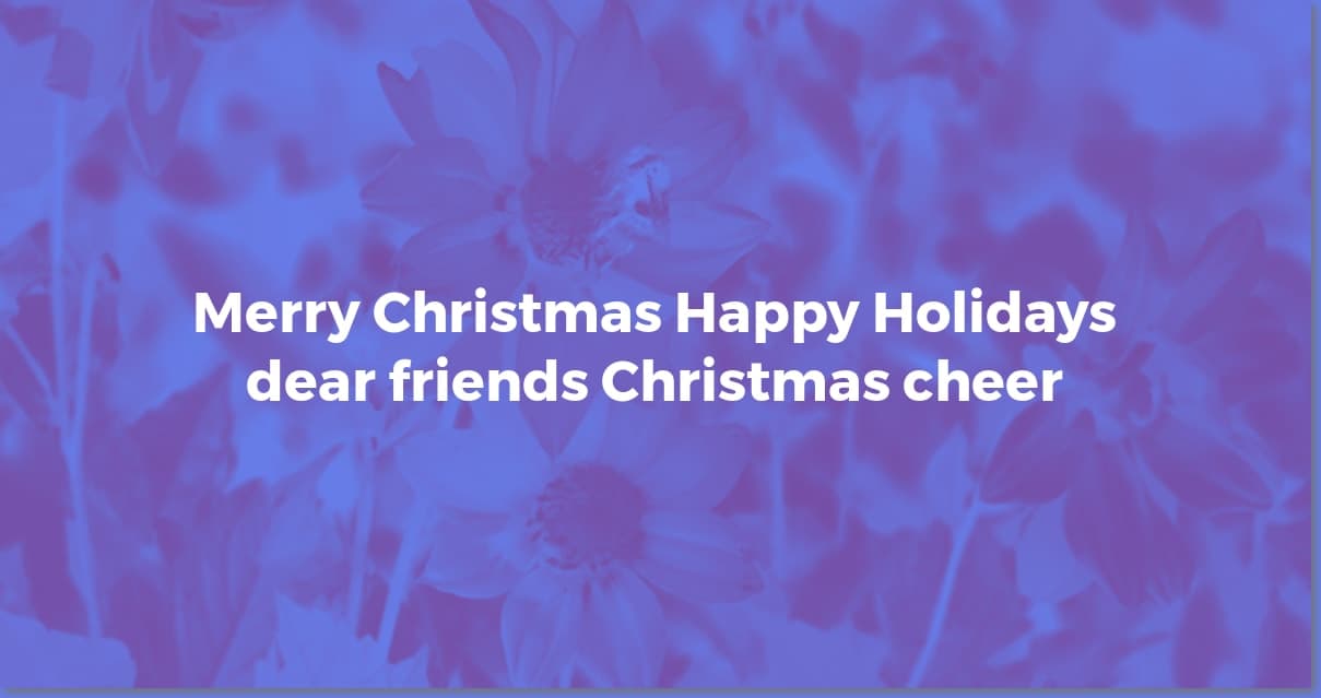 Short & Sweet: Christmas Wishes for Your Friends
