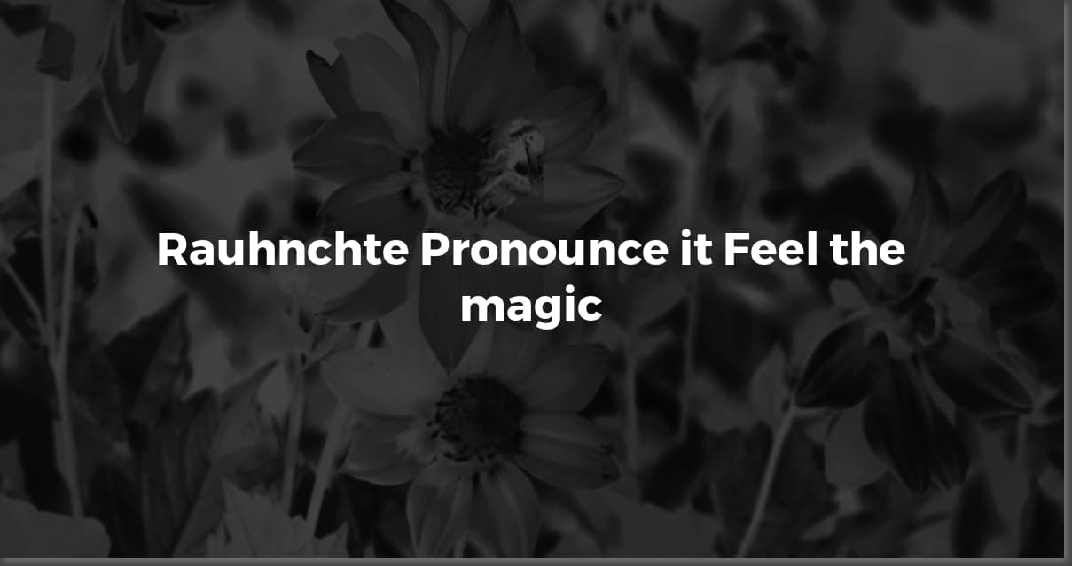 Rauhnächte: Pronunciation, Meaning & Traditions