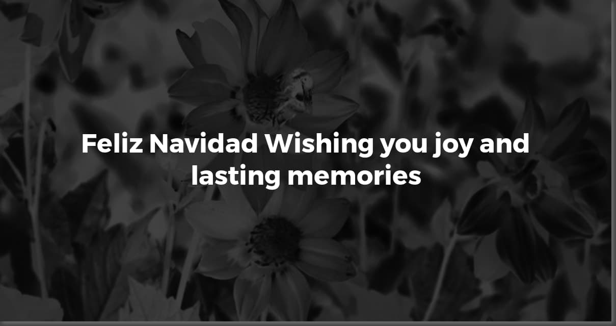 Heartfelt Feliz Navidad Wishes: Spanish Christmas Greetings
