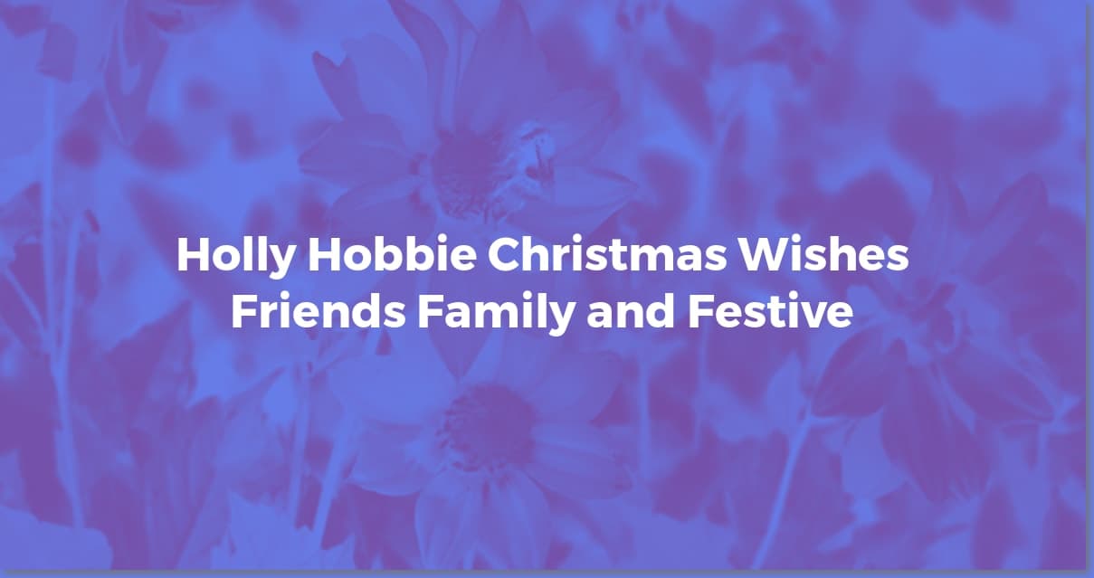 Holly Hobbie's Christmas: Wishes, Nostalgia & Gift Ideas!